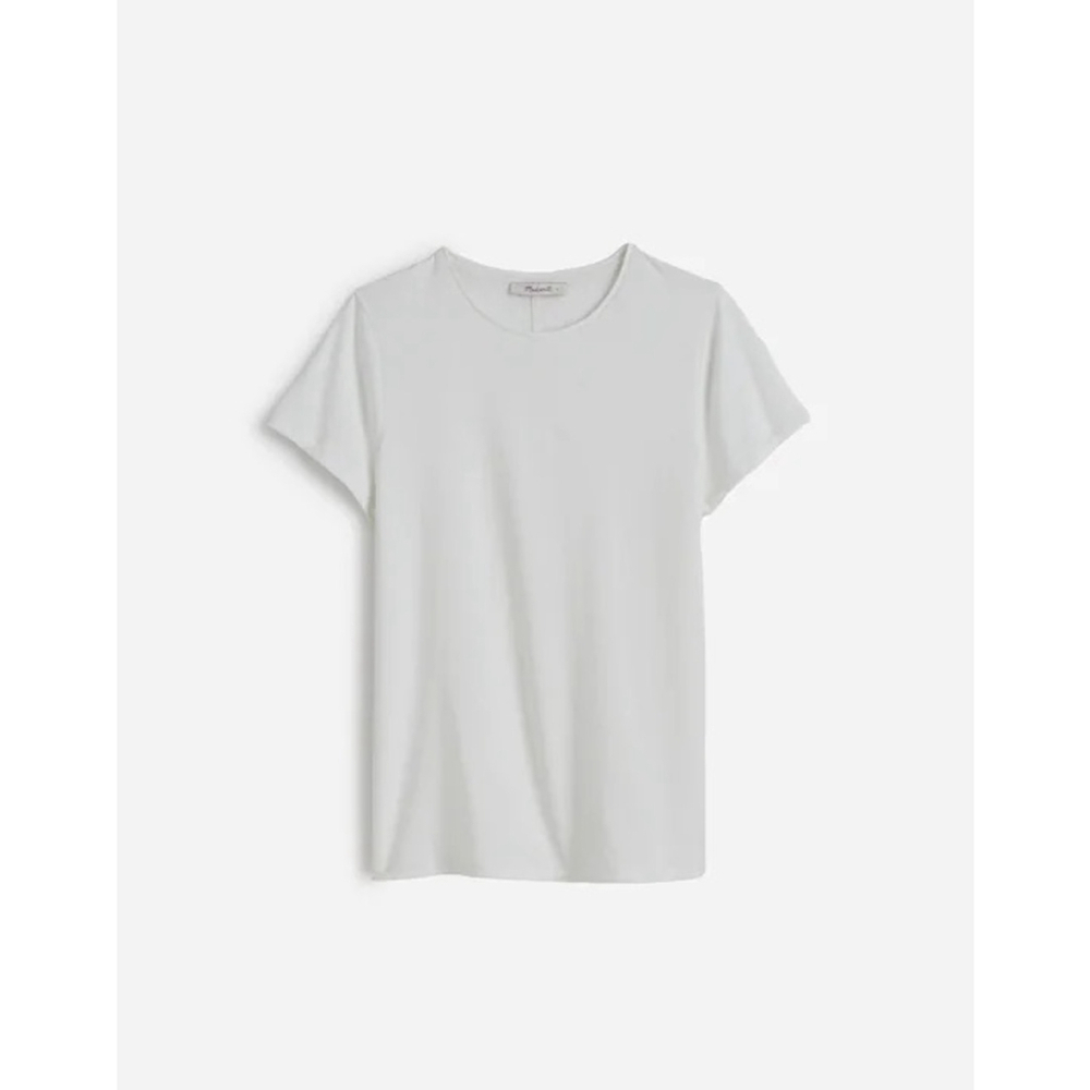 NWT Madewell Essential Slim Tee in Lightweight Cotton in white XXS